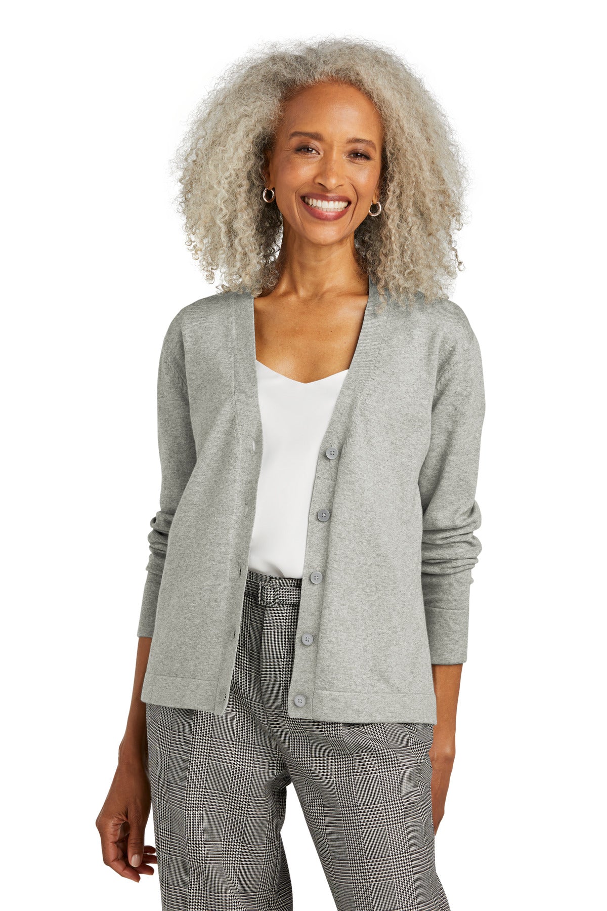 Brooks Brothers Women's Cotton Stretch Cardigan Sweater. BB18405 Corporate Apparel Sweatshirts & Fleece