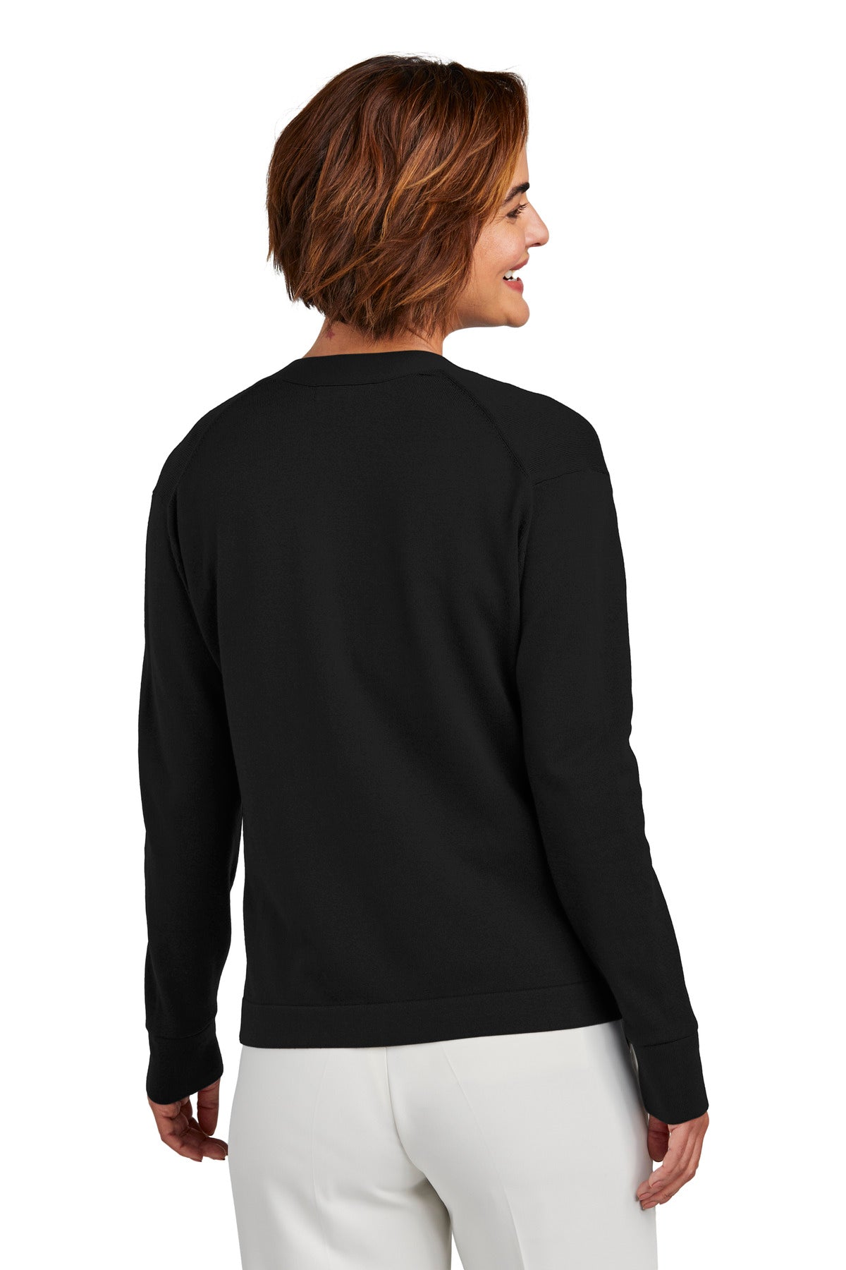 Brooks Brothers Women's Cotton Stretch Cardigan Sweater. BB18405 Corporate Apparel Sweatshirts & Fleece
