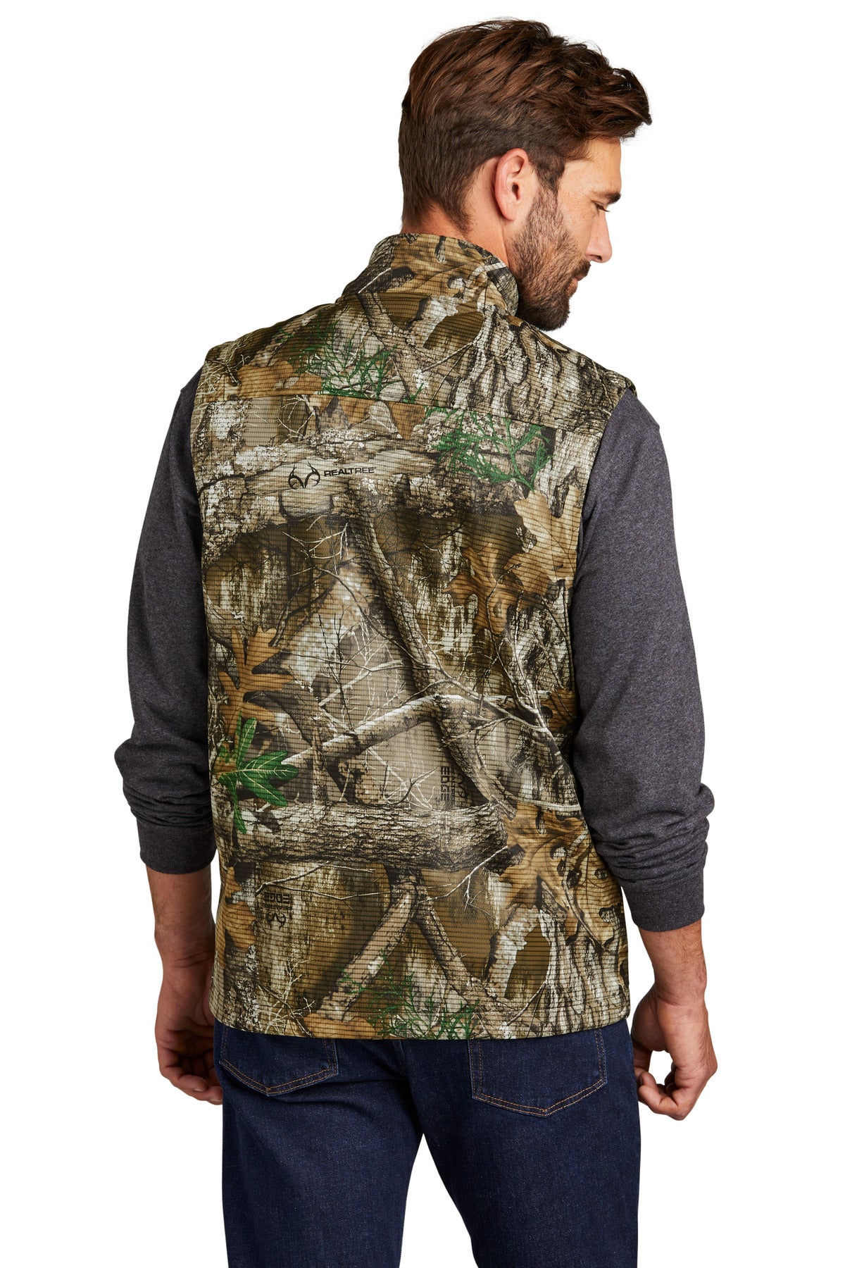 Russell Outdoors Men's Realtree Atlas Soft Shell Vest. RU603 Corporate Apparel Jackets & Vests