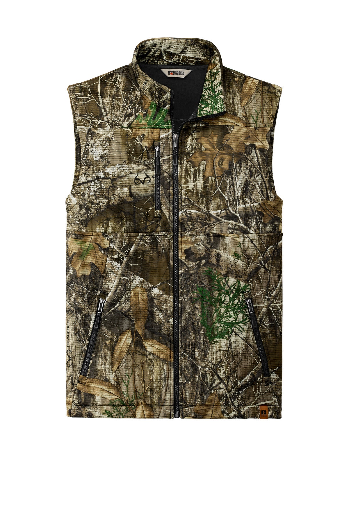 Russell Outdoors Men's Realtree Atlas Soft Shell Vest. RU603 Corporate Apparel Jackets & Vests