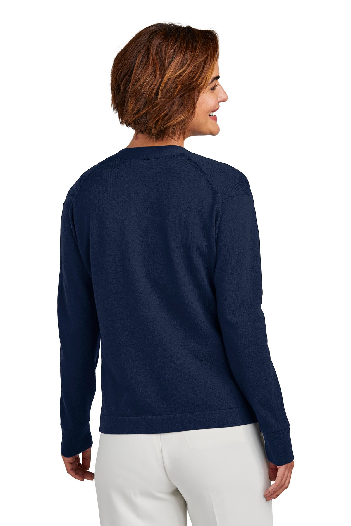 Brooks Brothers Women's Cotton Stretch Cardigan Sweater. BB18405 Corporate Apparel Sweatshirts & Fleece