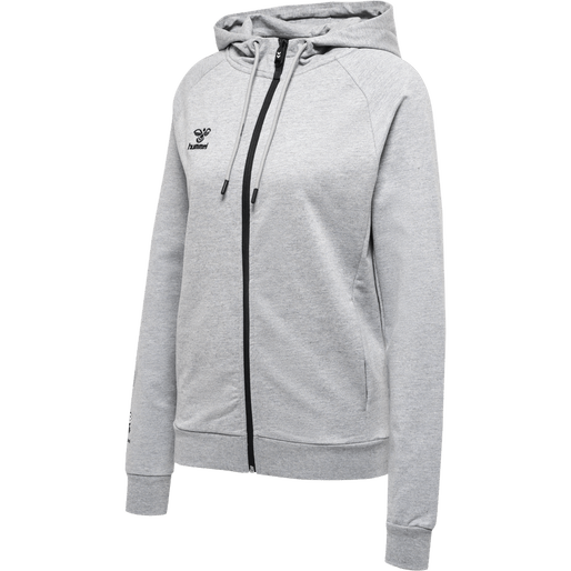 Hummel Women's Move Grid Cotton Zip Hoodie Womens Apparel Sweatshirts & Fleece