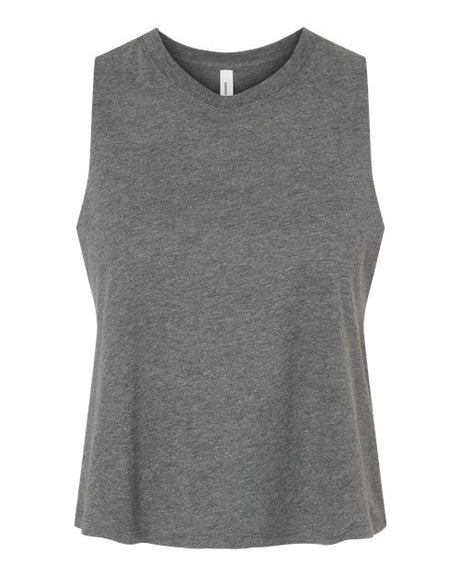 BELLA + CANVAS Women's Racerback Cropped Tank. BC6682 Womens Apparel Shirts & Tops