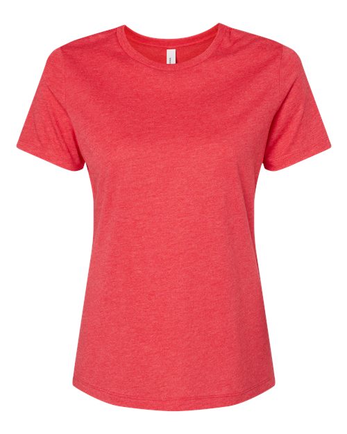 BELLA + CANVAS Women's Relaxed Heather CVC V-Neck Tee BC6405CVC Womens Apparel Shirts & Tops