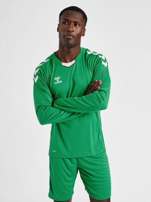 Hummel Men's Core XK Poly Long Sleeve Jersey Soccer Uniforms & Apparel All