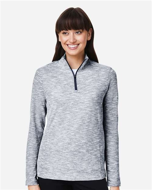 North End Women's Eclipse Jacquard Quarter-Zip Pullover-3