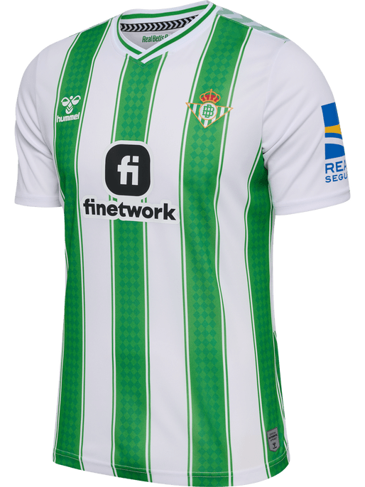 Hummel Men's Real Betis Balompié 23/24 Home Jersey Soccer Uniforms & Apparel All
