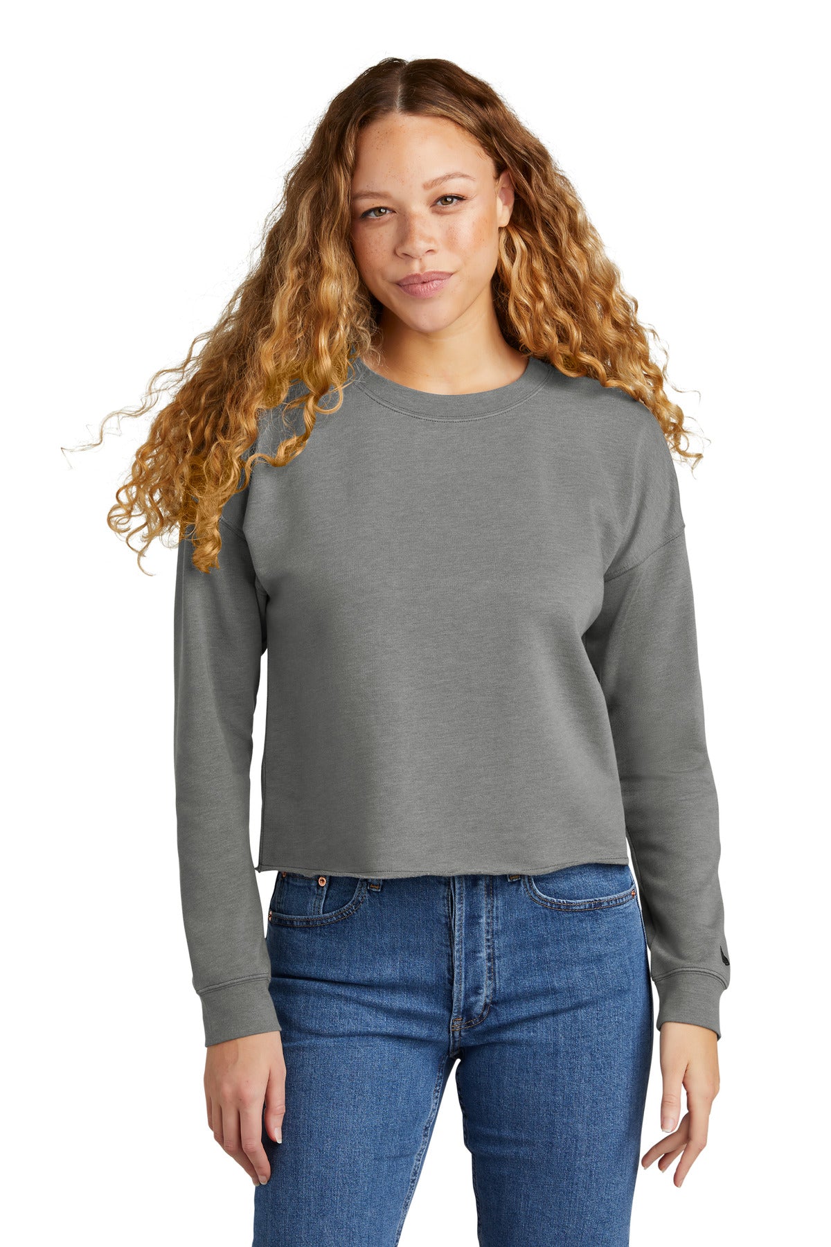 New Era Ladies Tri-Blend Fleece Crop Crew. LNEA514 Corporate Apparel Sweatshirts & Fleece