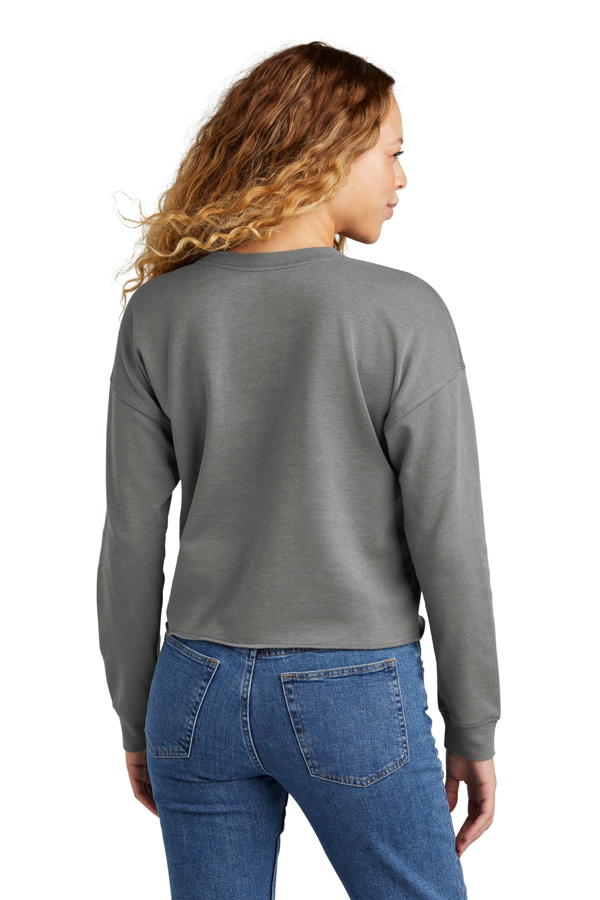 New Era Ladies Tri-Blend Fleece Crop Crew. LNEA514 Corporate Apparel Sweatshirts & Fleece
