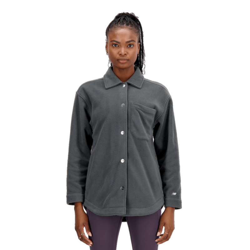 New Balance Women's Athletics Polarfleece Shacket Womens Apparel Sweatshirts & Fleece