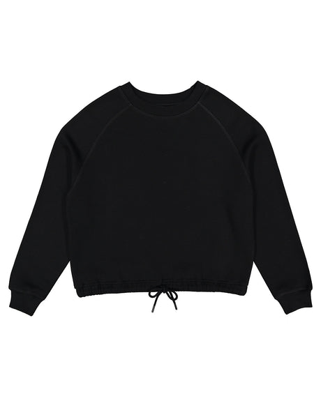 LAT Ladies' Boxy Cropped Fleece Sweatshirt Womens Apparel Sweatshirts & Fleece
