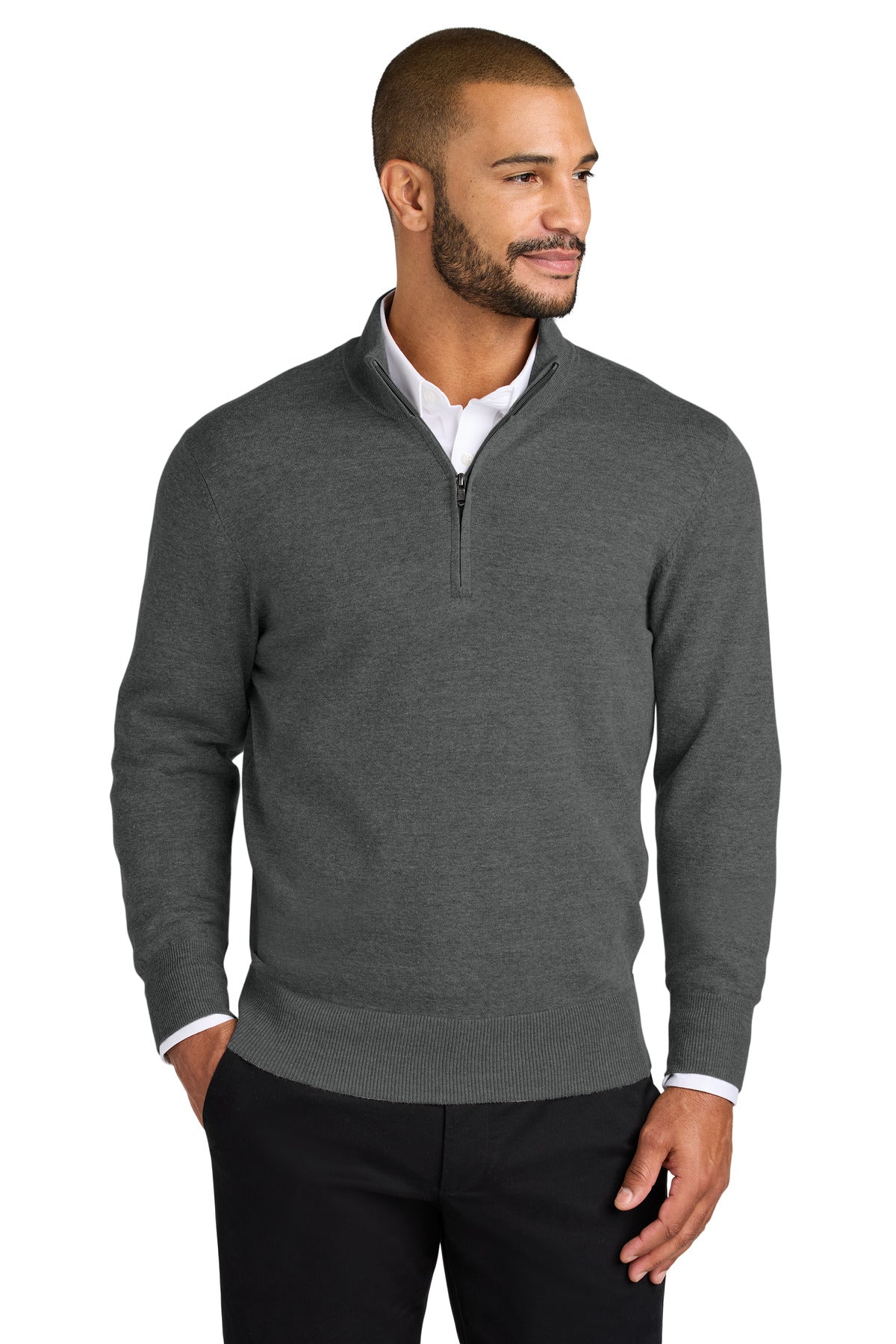Port Authority Men's Easy Care 1/4-Zip Sweater Mens Apparel Sweatshirts & Fleece