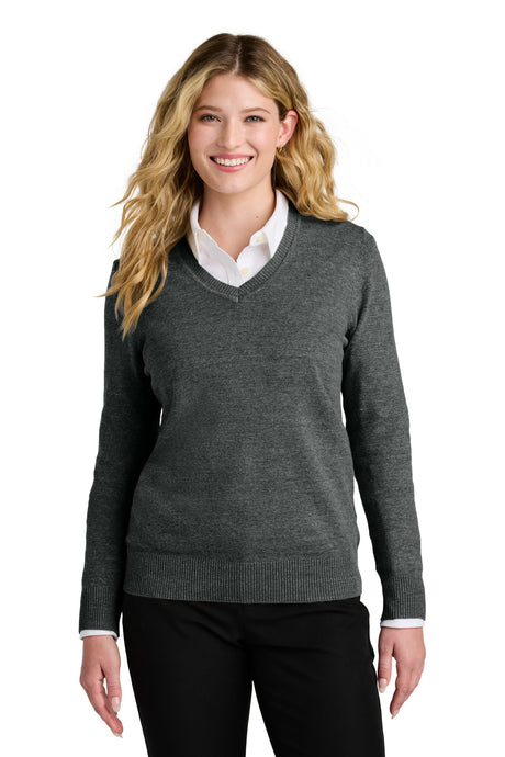 Port Authority Women's Easy Care V-Neck Sweater Womens Apparel Sweatshirts & Fleece