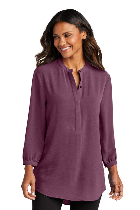 Port Authority Women's 3/4-Sleeve Textured Crepe Tunic Womens Apparel Shirts & Tops