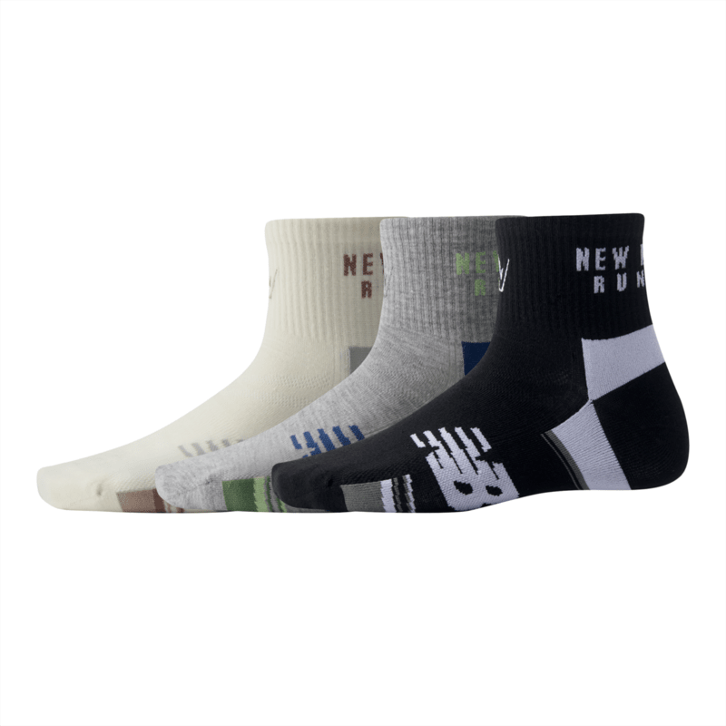 New Balance Running Impact Ankle Sock 3 Pack Unisex Accessories Socks