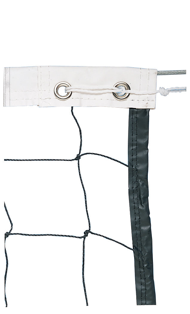 Trigon Sports Vinyl Volleyball Net with Steel Cable Top & Nylon Roped Bottom Volleyball Nets & Court Equipment All
