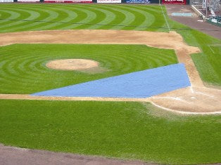 Trigon Sports FieldSaver Premium Mesh Cover Baseball Field Equipment All