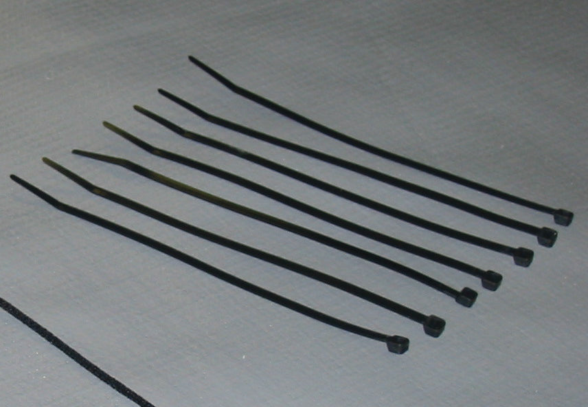 Trigon Sports 8" Black Cable Ties - 100/bag Sports Field Equipment All