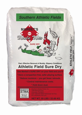 Trigon Sports Mule Mix Sure Dry Clay 50Lb bag Baseball Field Equipment All