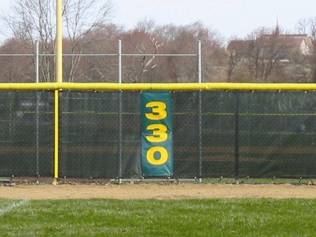 Trigon Sports 56"H x 20"L Vinyl Vertical Distance Banner 12" Numerals Sports Field Equipment All