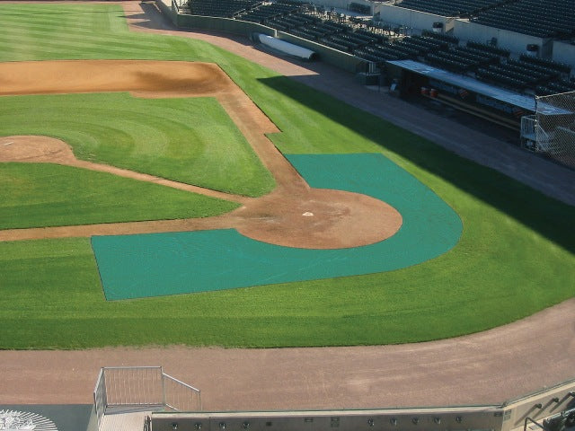 Trigon Sports Premium Mesh Batting Practice Turf Blanket - 20'x18'x12' Baseball Field Equipment All