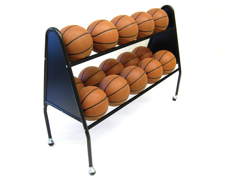 Trigon Sports ProCage 2-Tier 15-Ball Cart Basketball Equipment All