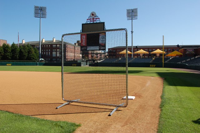 Trigon Sports ProCage Premium 1st Base/ Fungo Protective Screen 7ftx7ft Baseball Field Equipment All
