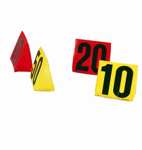 Trigon Sports Weighted Triangle Sideline Markers - Set of 11 Football Football Field Equipment All