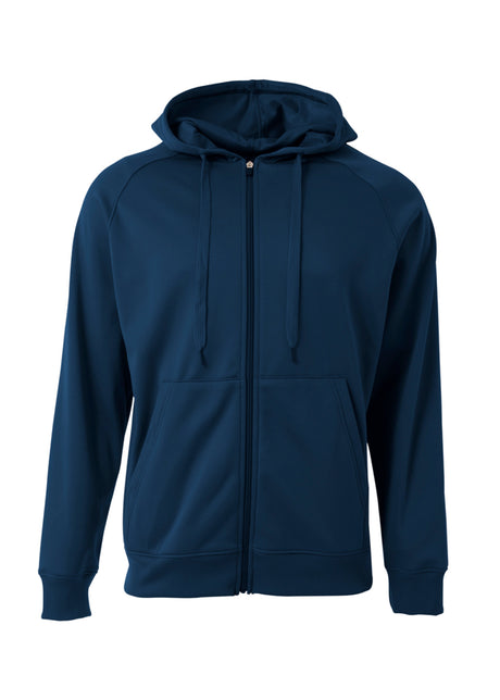 A4 Mens Agility Long Sleeve Tech Fleece Hoodie Mens Apparel Sweatshirts & Fleece