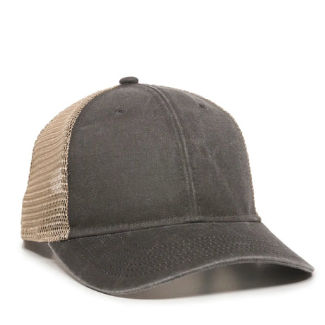 Outdoor Cap PNY-100M Heavy Washed Structured Trucker Hat Unisex Accessories Hats & Caps