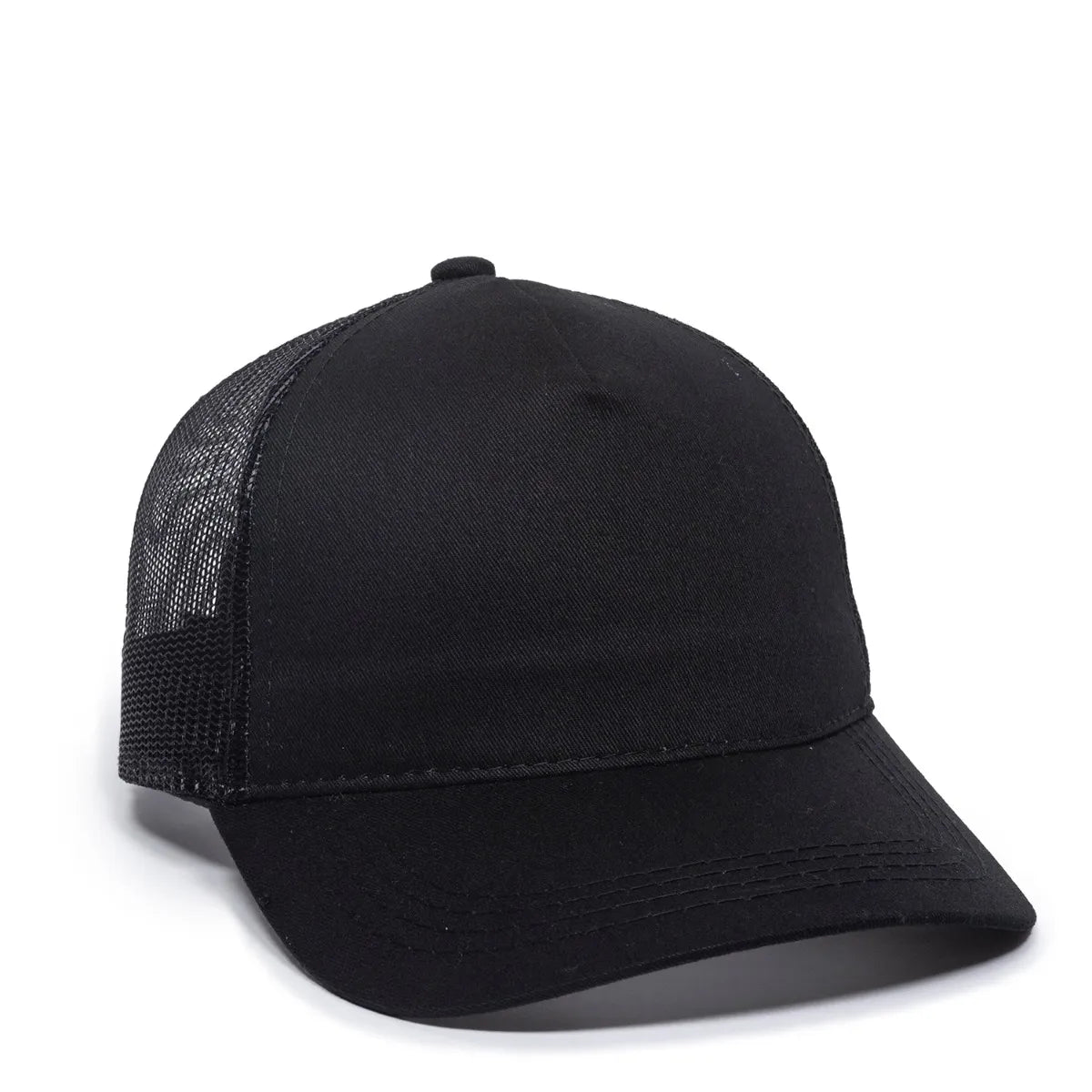 Outdoor Cap GL-415 Solid Cotton Twill Structured Trucker Hat Unisex Accessories Hats & Caps