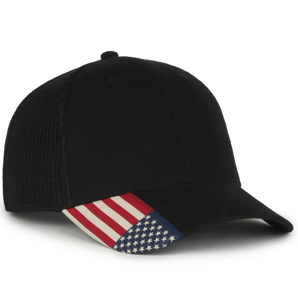 Outdoor Cap USA-300M American Flag Structured Trucker Hat Unisex Accessories Hats & Caps