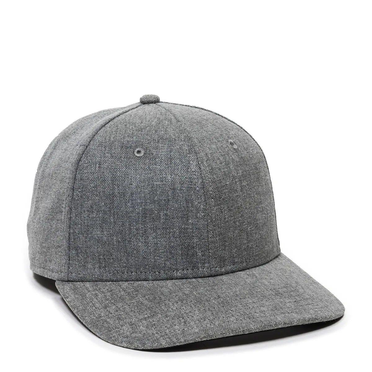 Outdoor Cap REDLBL110 Grey Hemp Blend Structured Solid Back Hat Unisex Accessories Hats & Caps