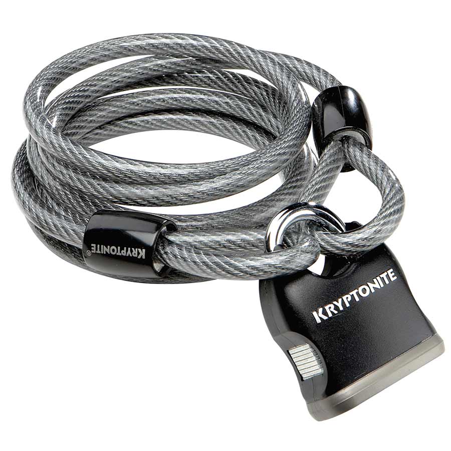 Kryptonite Kryptoflex 818 + Padlock Cable Lock Bicycle Accessories Locks/Security