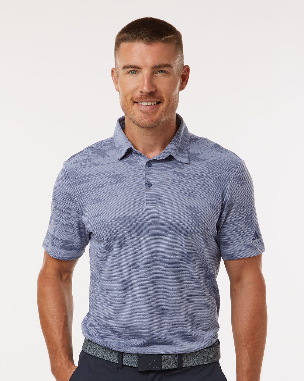 adidas Men's Ultimate 365 Textured Stripe Polo