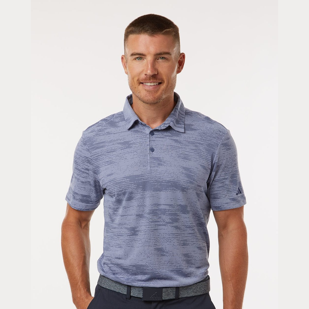 adidas Men's Ultimate 365 Textured Stripe Polo