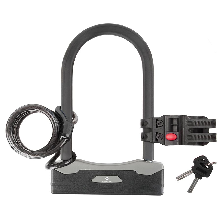 M-Wave B&S Shackle Cable U-Lock Bicycle Accessories Locks/Security