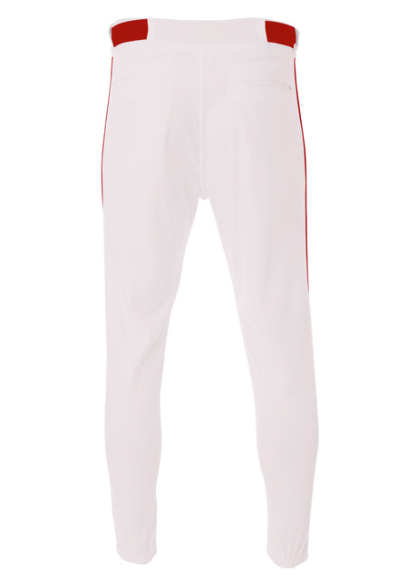 A4 Mens Pro-Style Elastic Bottom Baseball Pant Baseball Pants Adult