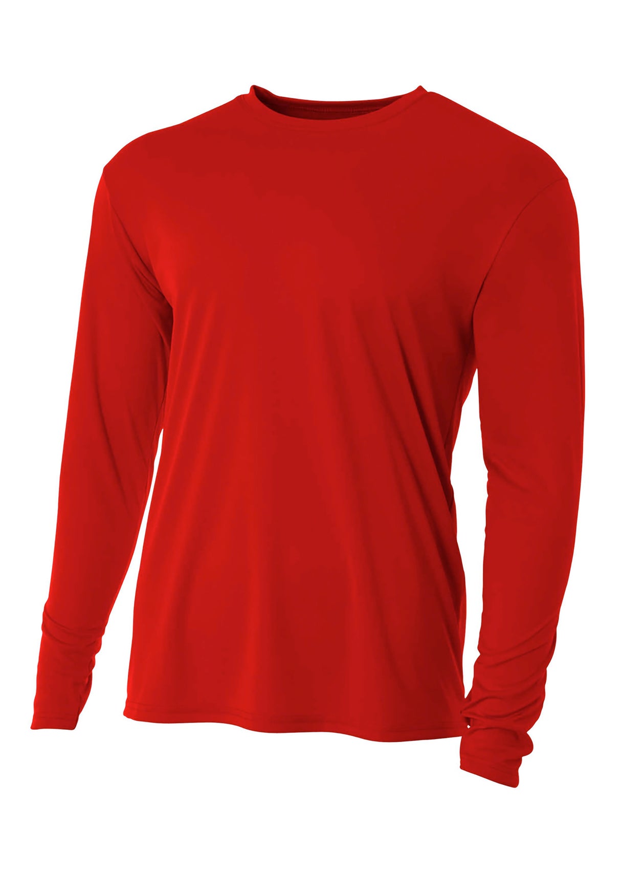 A4 Men's Cooling Performance Long Sleeve Crew Mens Apparel Shirts & Tops