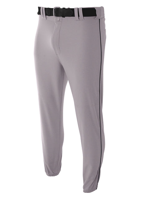 A4 Mens Pro-Style Elastic Bottom Baseball Pant Baseball Pants Adult