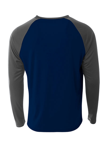 A4 Mens Long Sleeve Strike Raglan Tee Mens Apparel Shirts & Tops