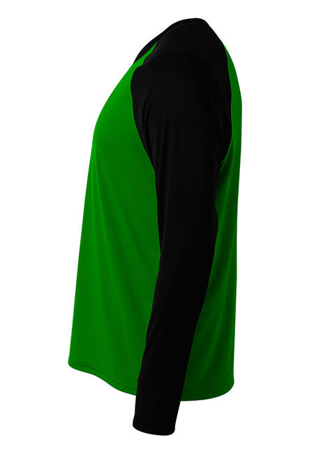 A4 Mens Long Sleeve Strike Raglan Tee Mens Apparel Shirts & Tops