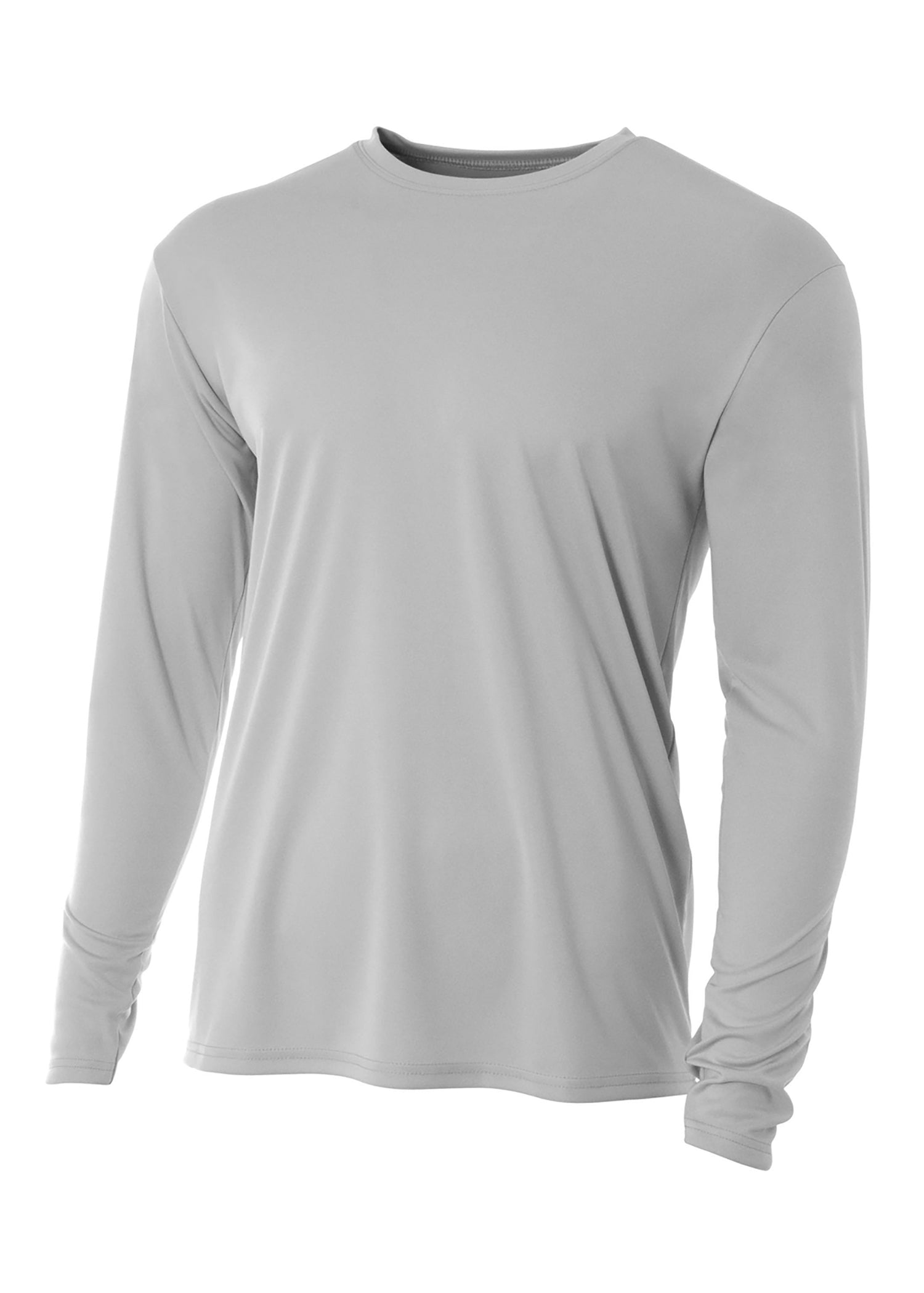 A4 Men's Cooling Performance Long Sleeve Crew Mens Apparel Shirts & Tops
