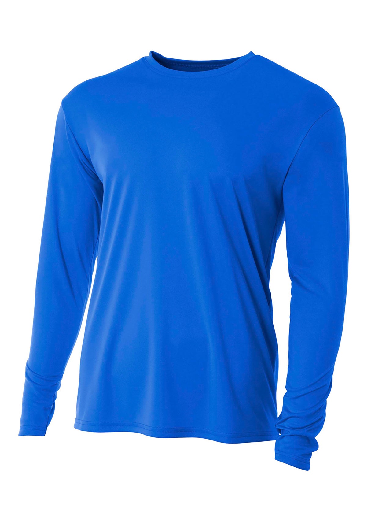 A4 Men's Cooling Performance Long Sleeve Crew Mens Apparel Shirts & Tops