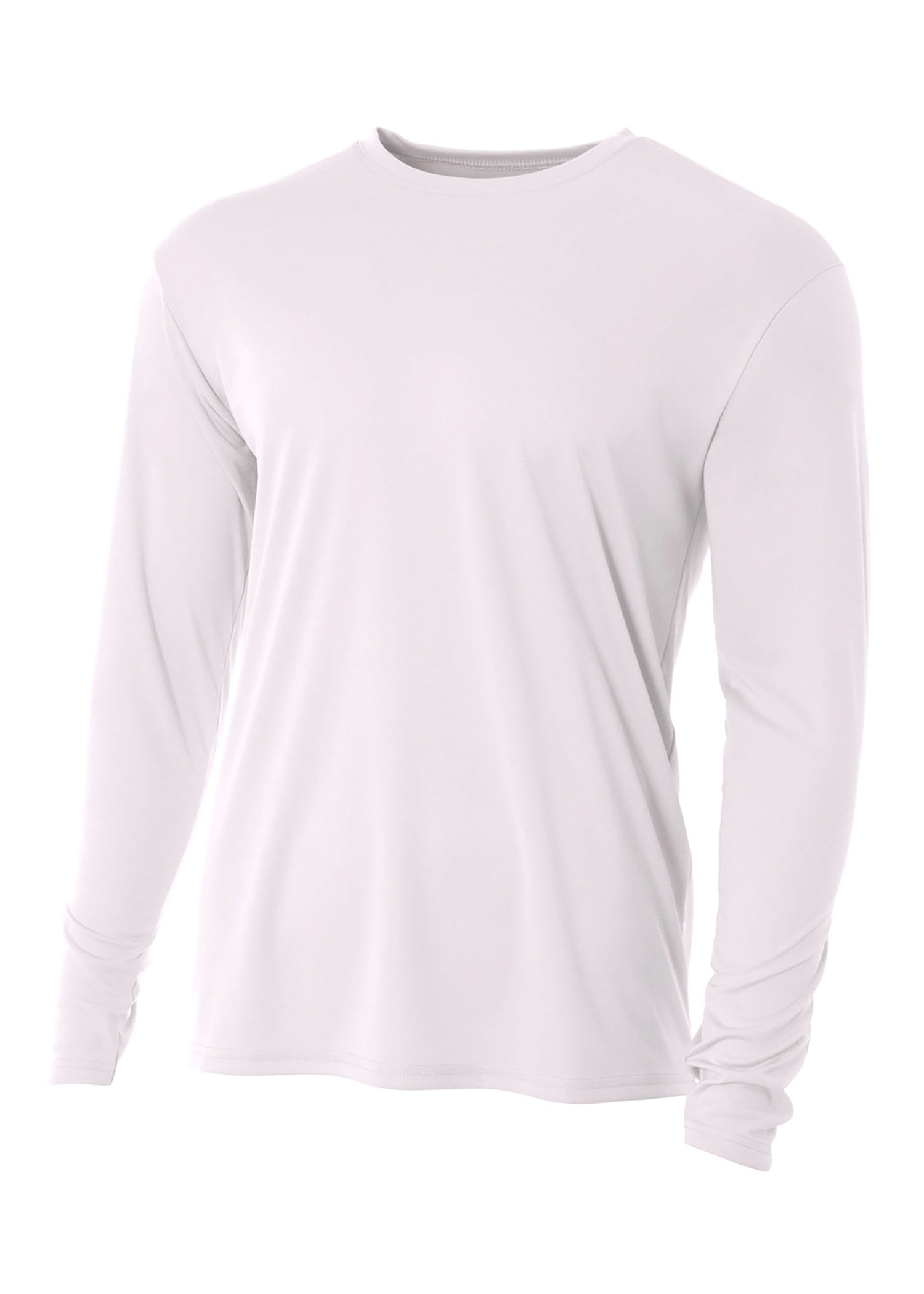 A4 Men's Cooling Performance Long Sleeve Crew Mens Apparel Shirts & Tops