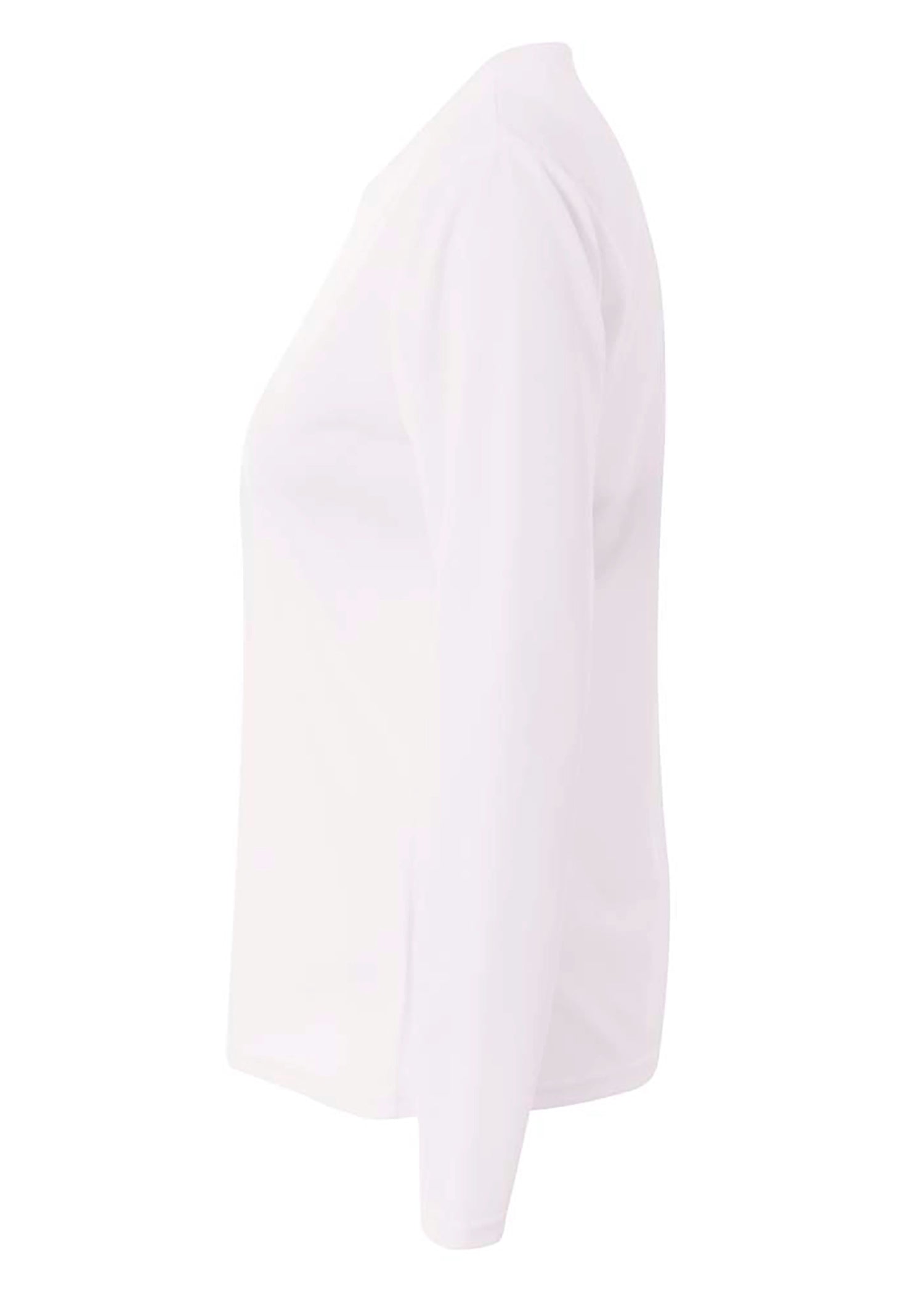 A4 Womens Long Sleeve V-Neck Bird's Eye Mesh Tee Womens Apparel Shirts & Tops