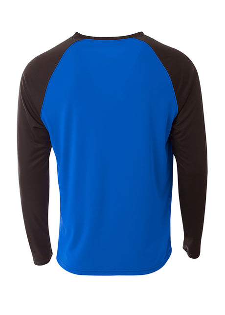A4 Mens Long Sleeve Strike Raglan Tee Mens Apparel Shirts & Tops