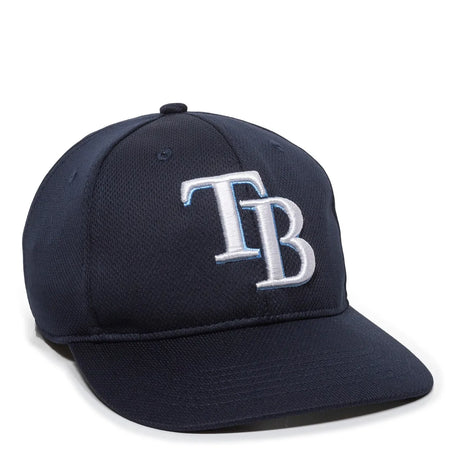 Outdoor Cap Tampa Bay Rays™ MLB® Replica Structured Solid Panel Hat MLB-350 Fan Gear MLB Tampa Bay Rays