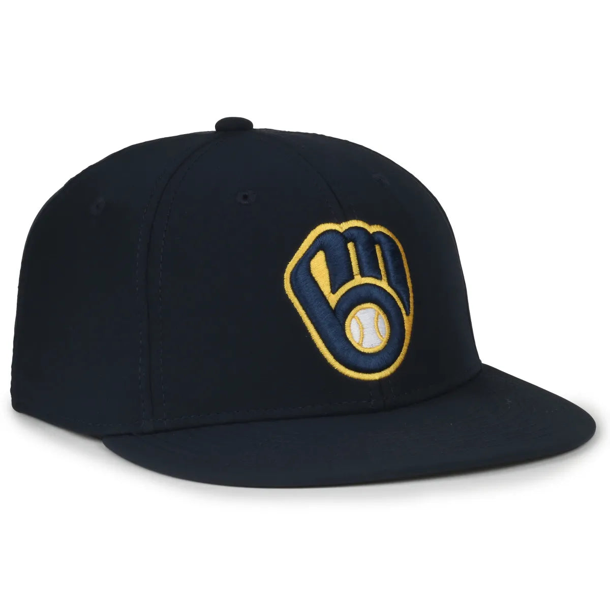 Outdoor Cap Milwaukee Brewers™ Official MLB® Replica Structured Solid Panel Hat (MLB-450)-1