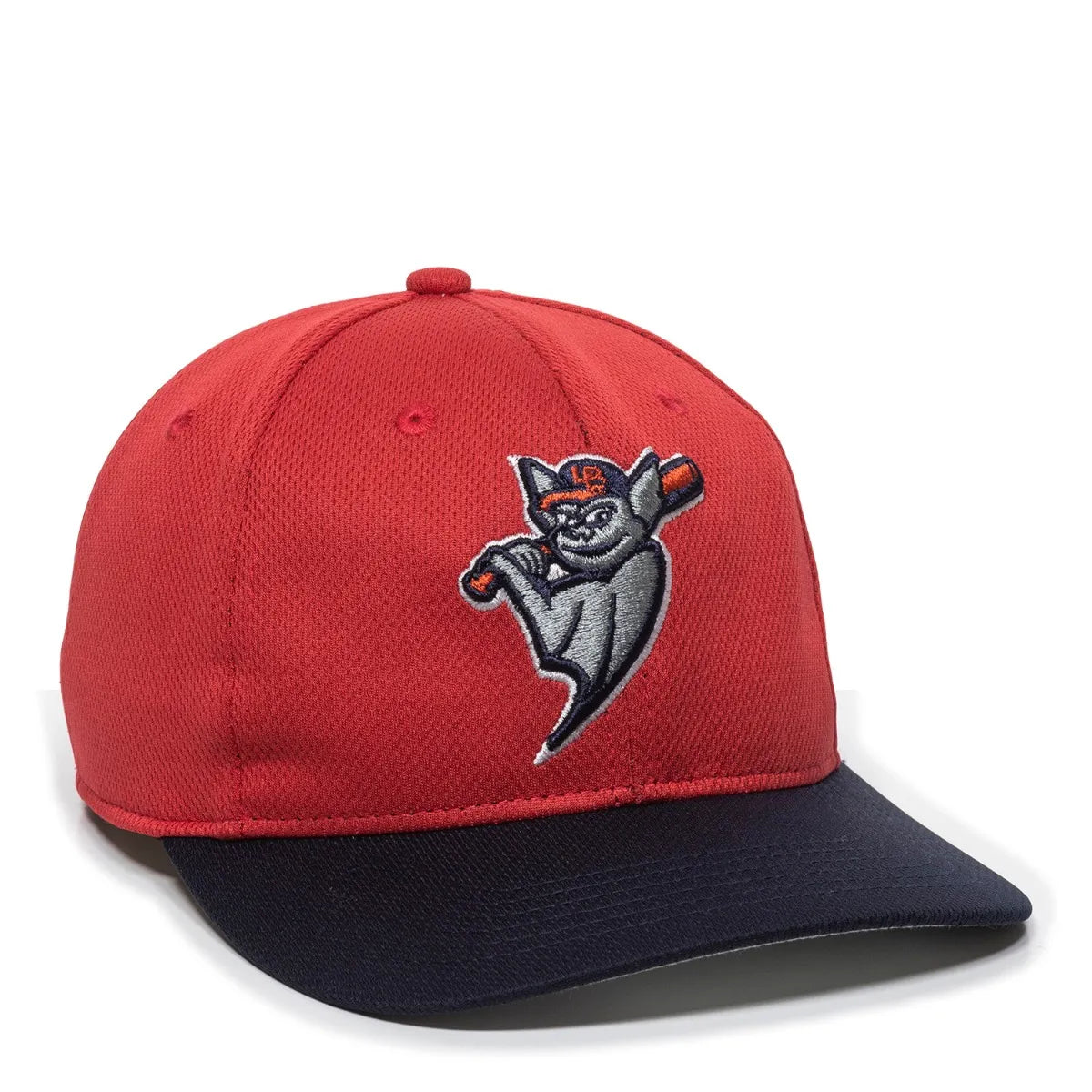 Outdoor Cap Louisville Bats™ MiLB® Replica Structured Solid Panel Hat MIN-350 Fan Gear MiLB Louisville Bats